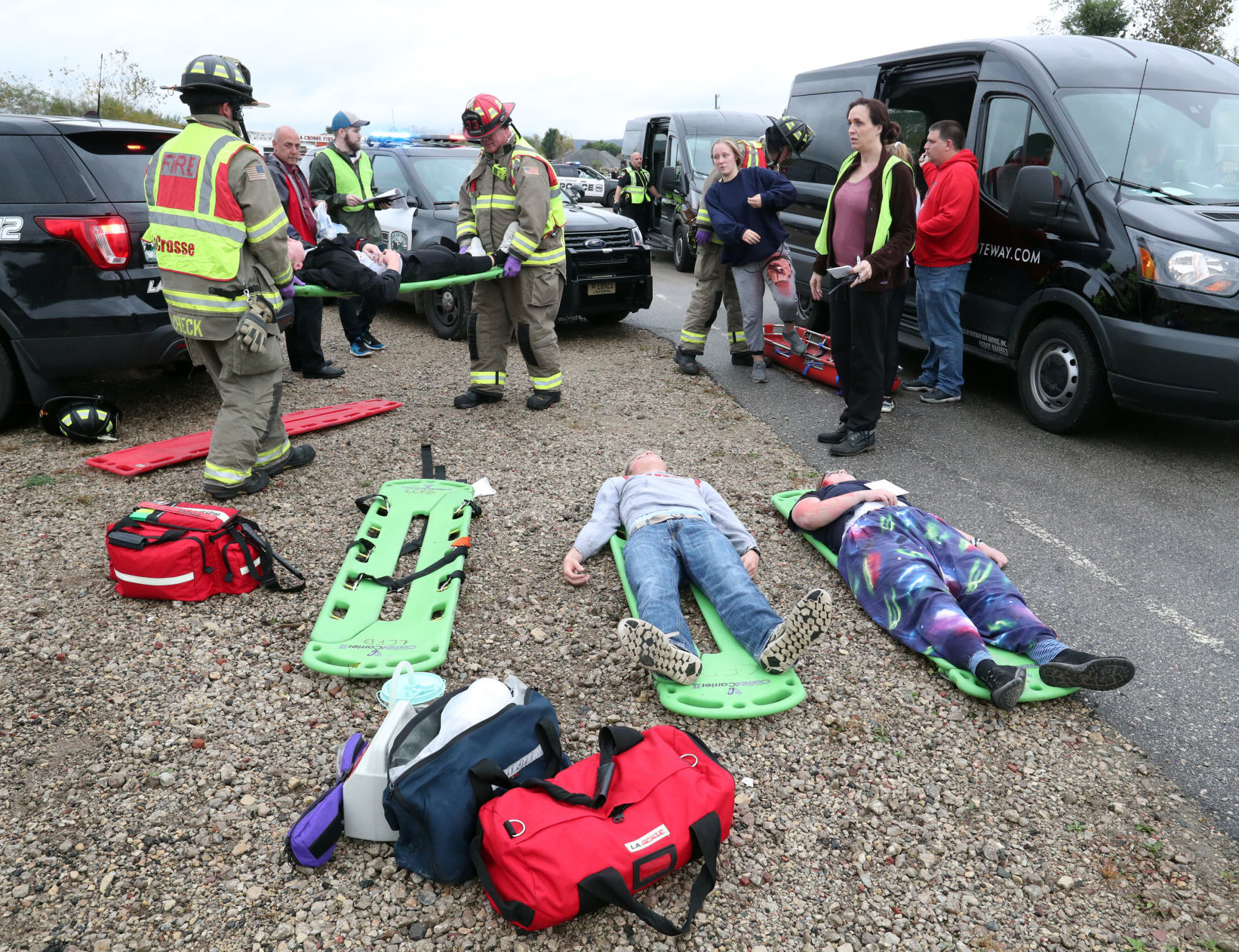 Realistic crisis drill helps rescuers hone skills